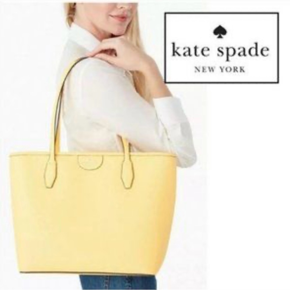 KATE SPADE NWT AUTHENTIC LARGE LORI TOTE IN DAYBREAK YELLOW! ⭐️⭐️⭐️